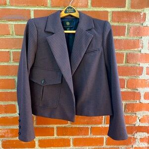 House of Harlow 1960 Plaid Cropped Jacket M